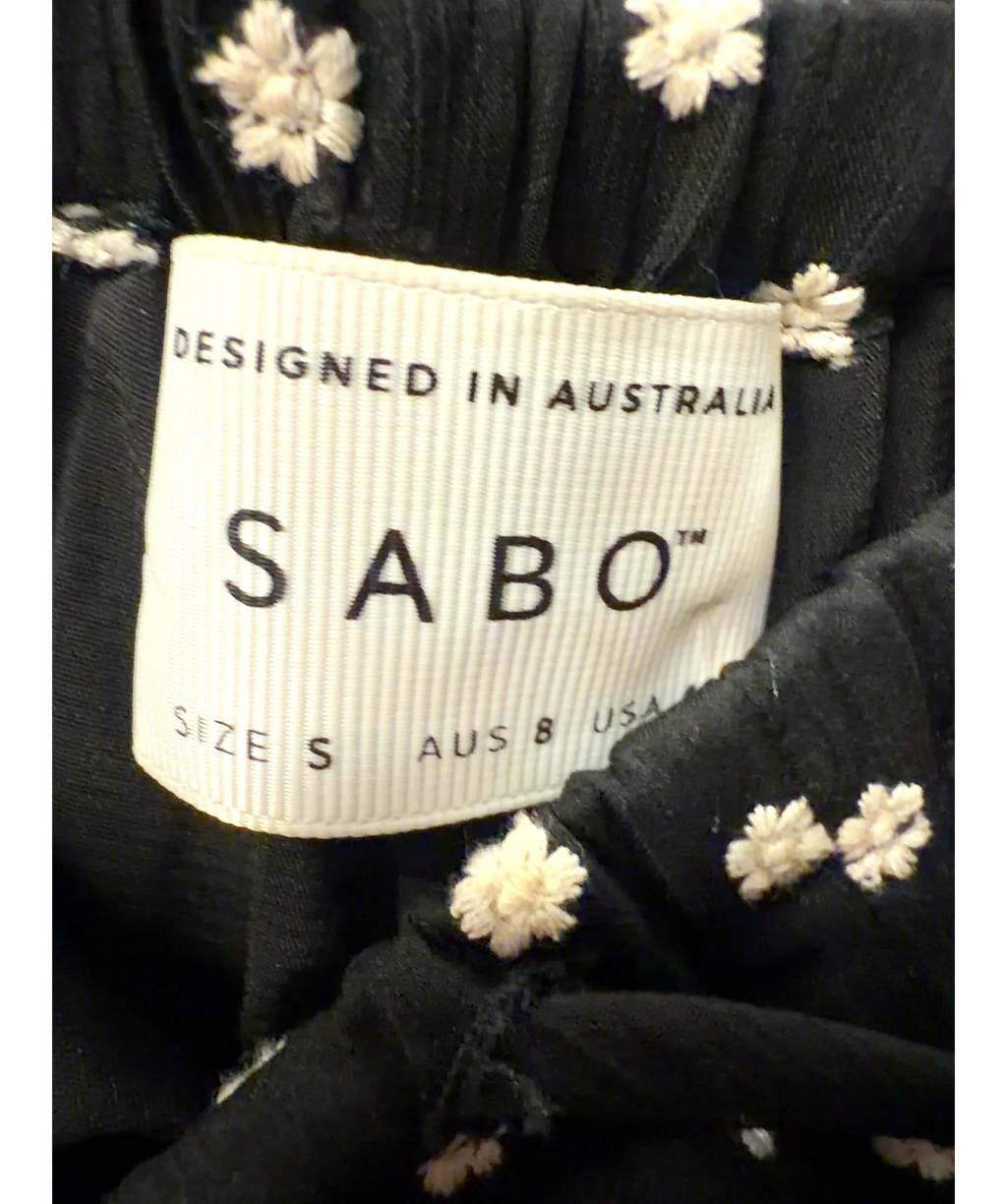 Sabo Black Adiana Pants, size UK S — label
