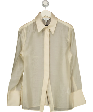 H&M Waisted Sheer Shirt Cream UK S