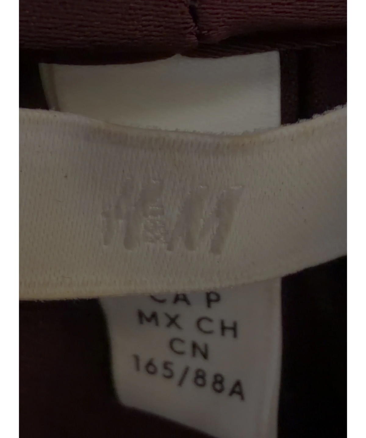 H&M burgundy Colour, size UK S — detail