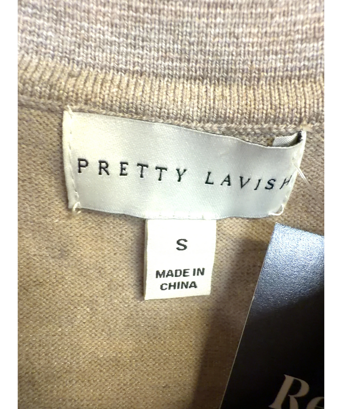 PRETTY LAVISH Beige Colour, size UK S — care label