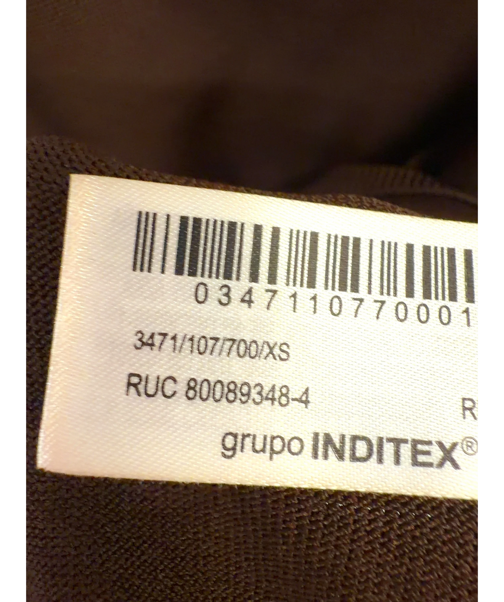 ZARA Brown Colour, size UK XS — label