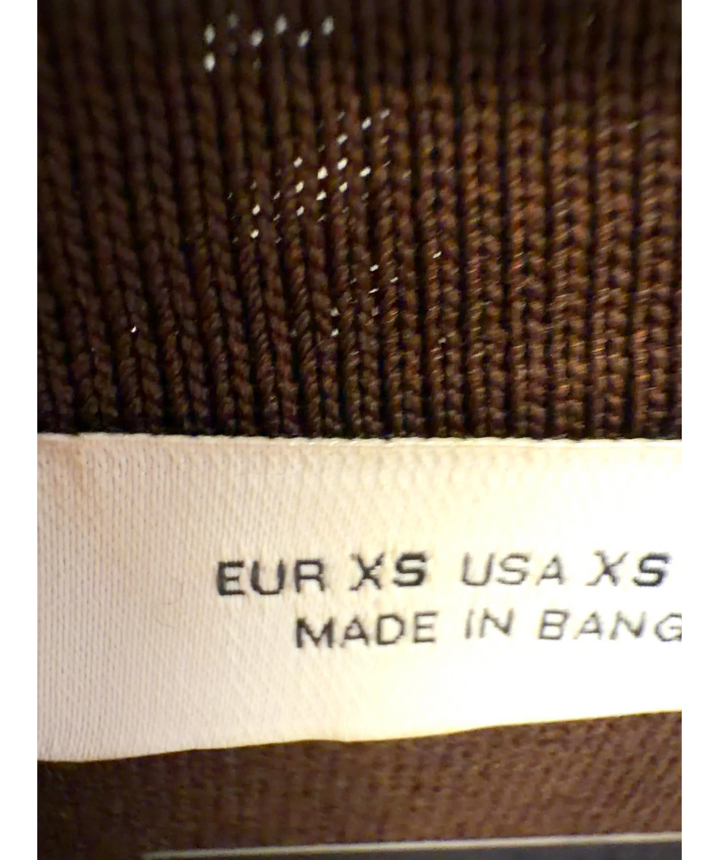 ZARA Brown Colour, size UK XS — care label