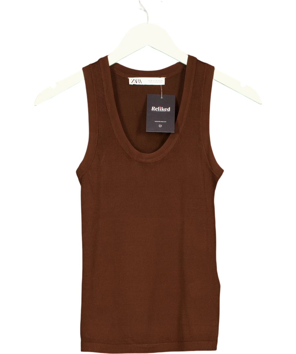 ZARA Brown Colour, size UK XS — front