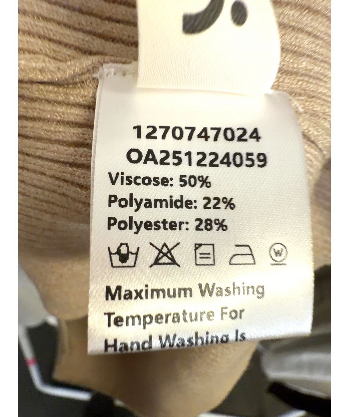 Commense Beige Colour, size UK S — label