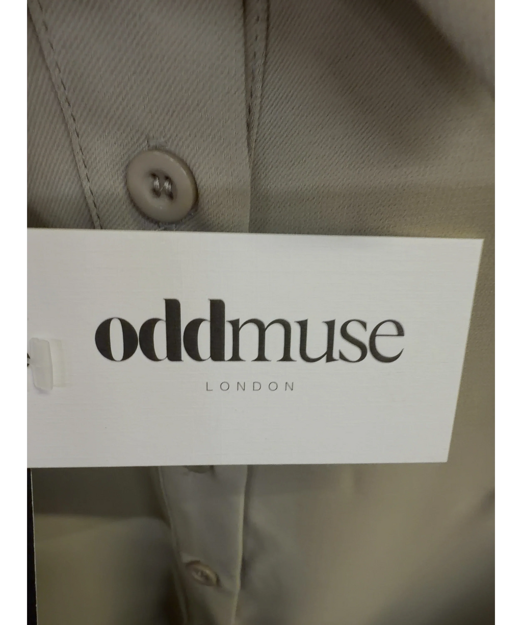 ODD MUSE taupe The Ultimate Muse Oversized Shirt, size UK XXS-XS — detail