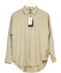 ODD MUSE taupe The Ultimate Muse Oversized Shirt, size UK XXS-XS — front