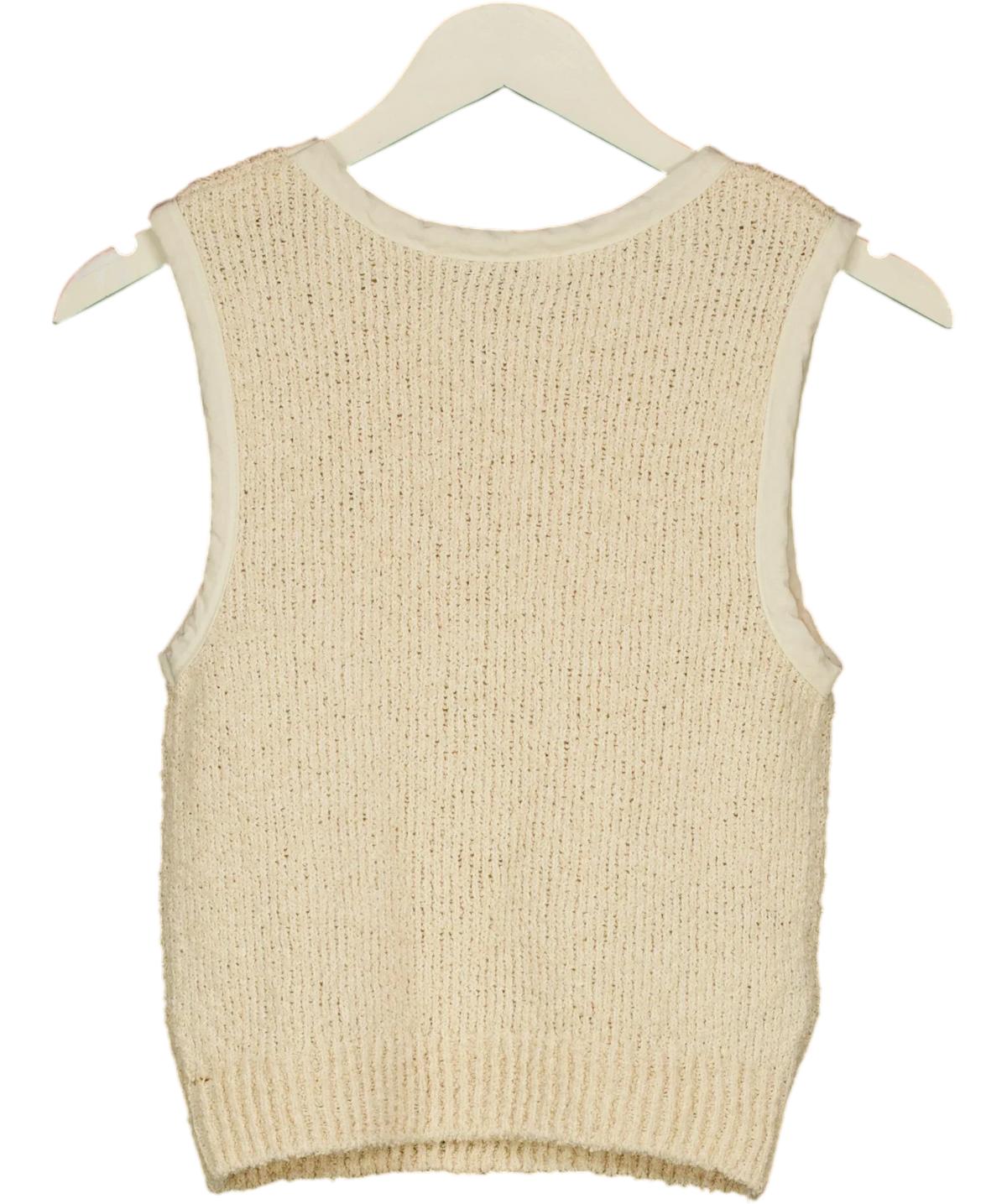MANGO cream TOP 207BALI, size UK XS — back