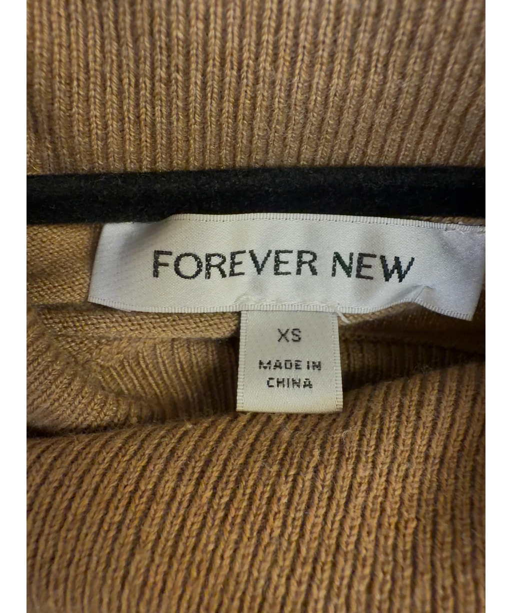 FOREVER NEW camel Colour, size UK XS — care label