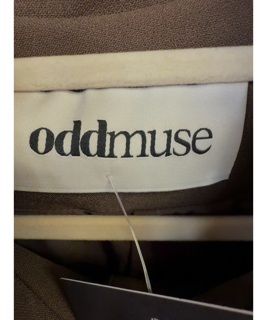 ODD MUSE brown The Ultimate Muse Structured Jacket, size UK S — detail