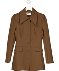 ODD MUSE brown The Ultimate Muse Structured Jacket, size UK S — front