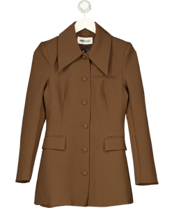 ODD MUSE brown The Ultimate Muse Structured Jacket, size UK S — front