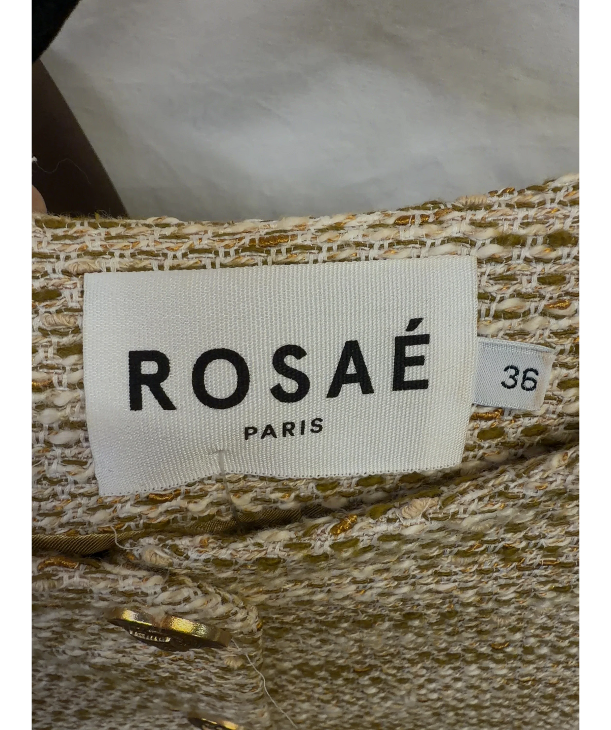 Rosaé Paris Beige Le Gauthier, size UK 8 — detail
