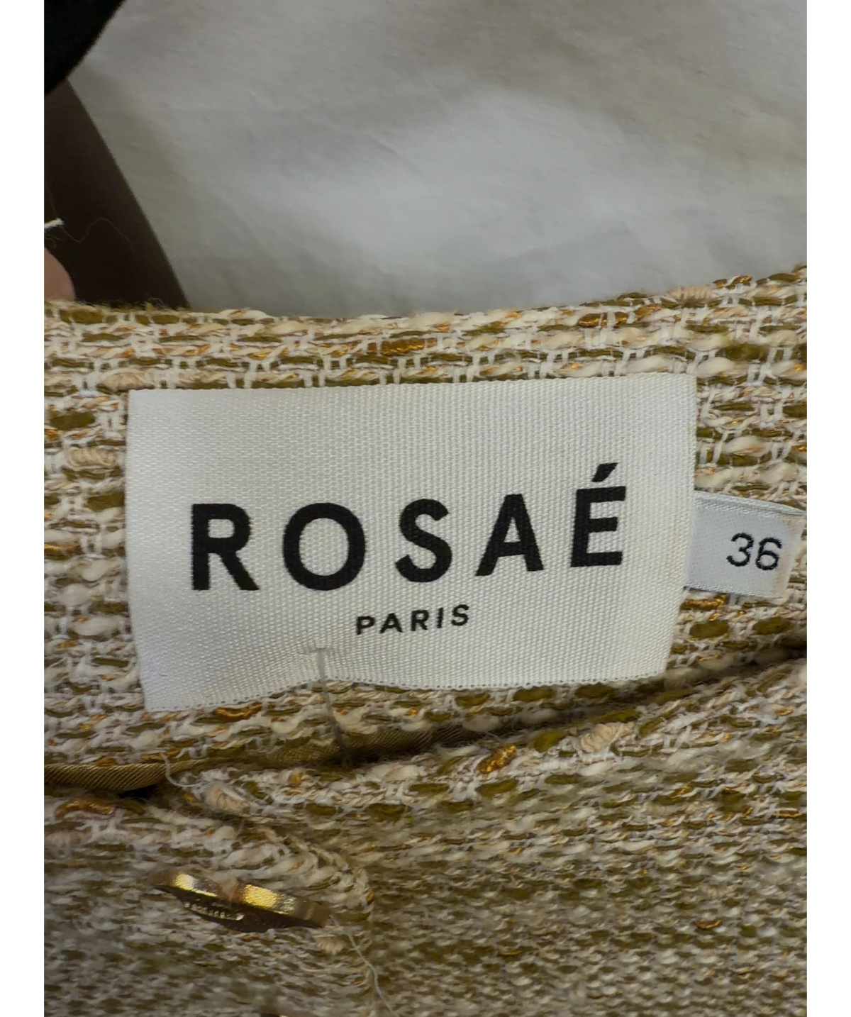 Rosaé Paris Beige Le Gauthier, size UK 8 — care label