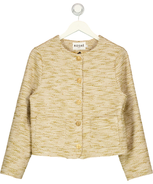 Rosaé Paris Le Gauthier Beige Tweed Jacket UK 8