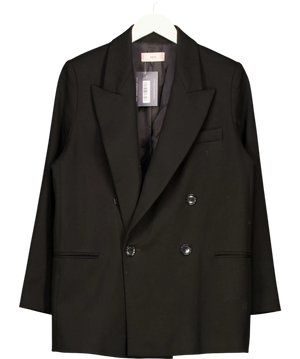 Mango Double-Breasted Black Blazer S