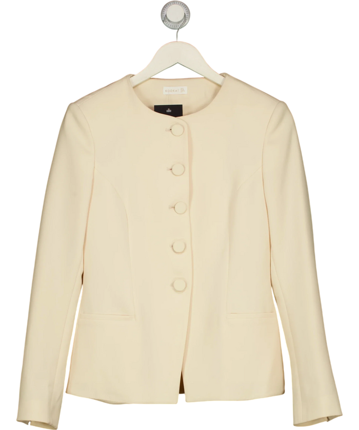 Kookai Cream Round Neckline Blazer UK 8