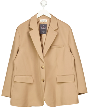 Re Ona Brown Notch Lapel Blazer UK XS