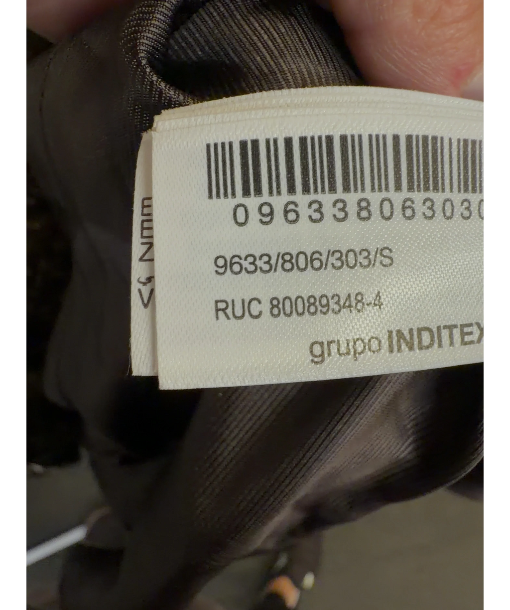 ZARA Green Colour, size UK S — label