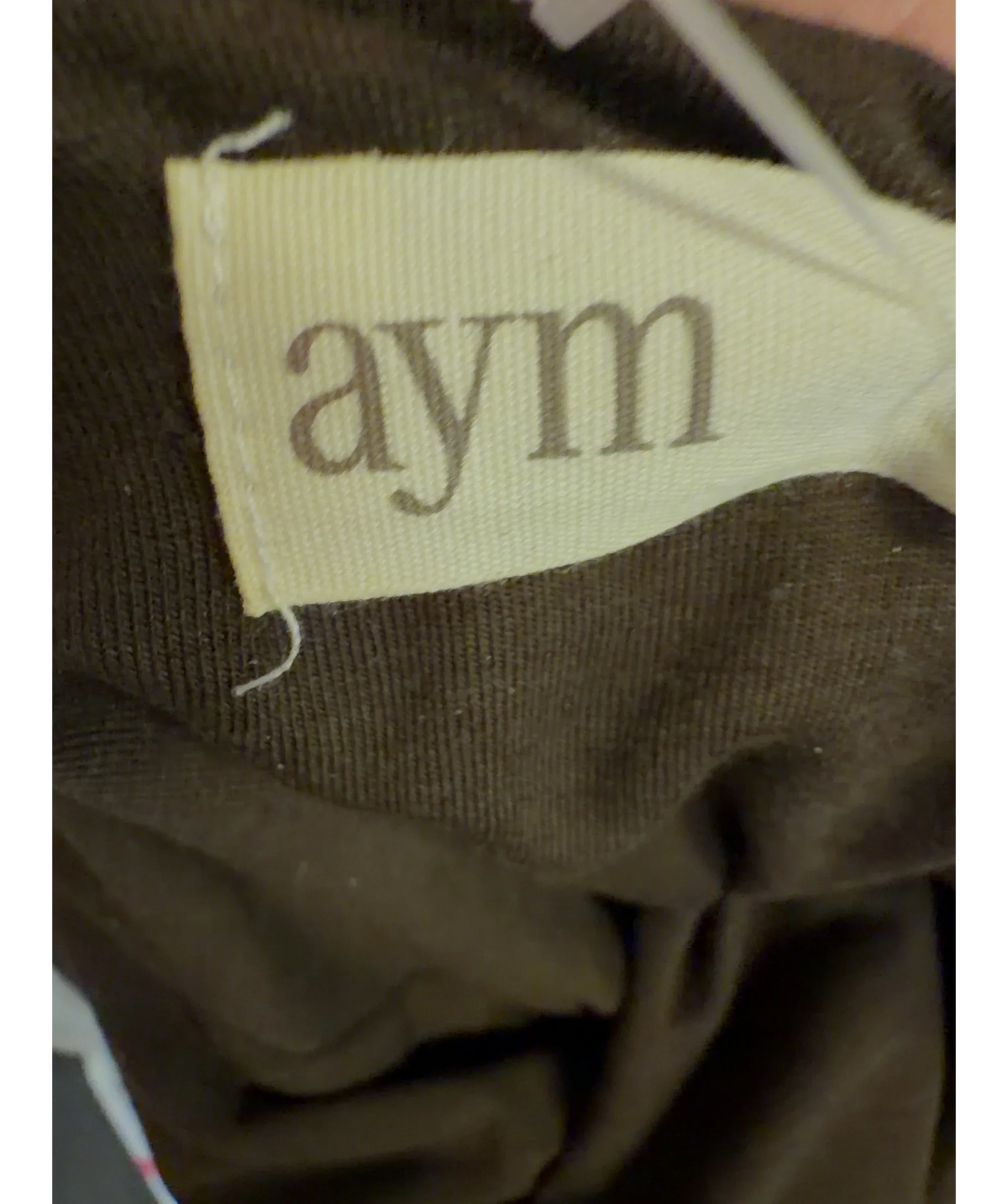 AYM Brown Hayes Halter Midi Dress, size UK XS — detail