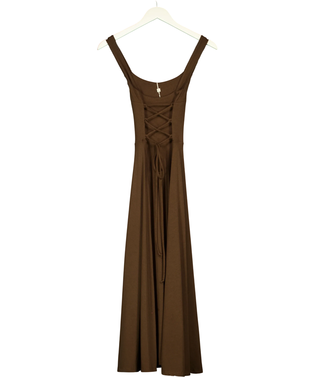 AYM Brown Audrey Midi Dress, size UK XS — back