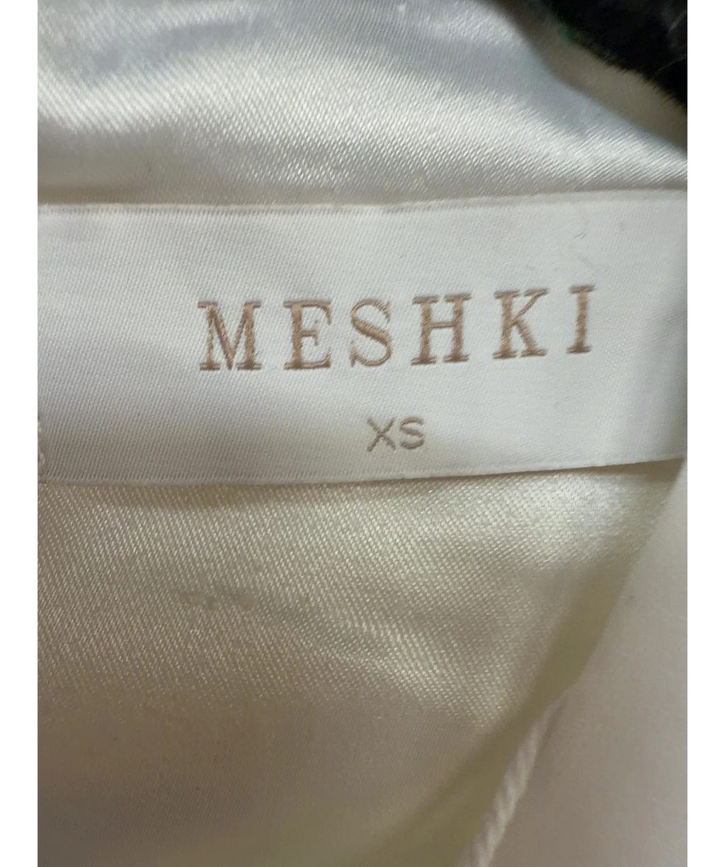 Meshki white Victoria Cut Out Suiting Mini Dress, size UK XS — detail