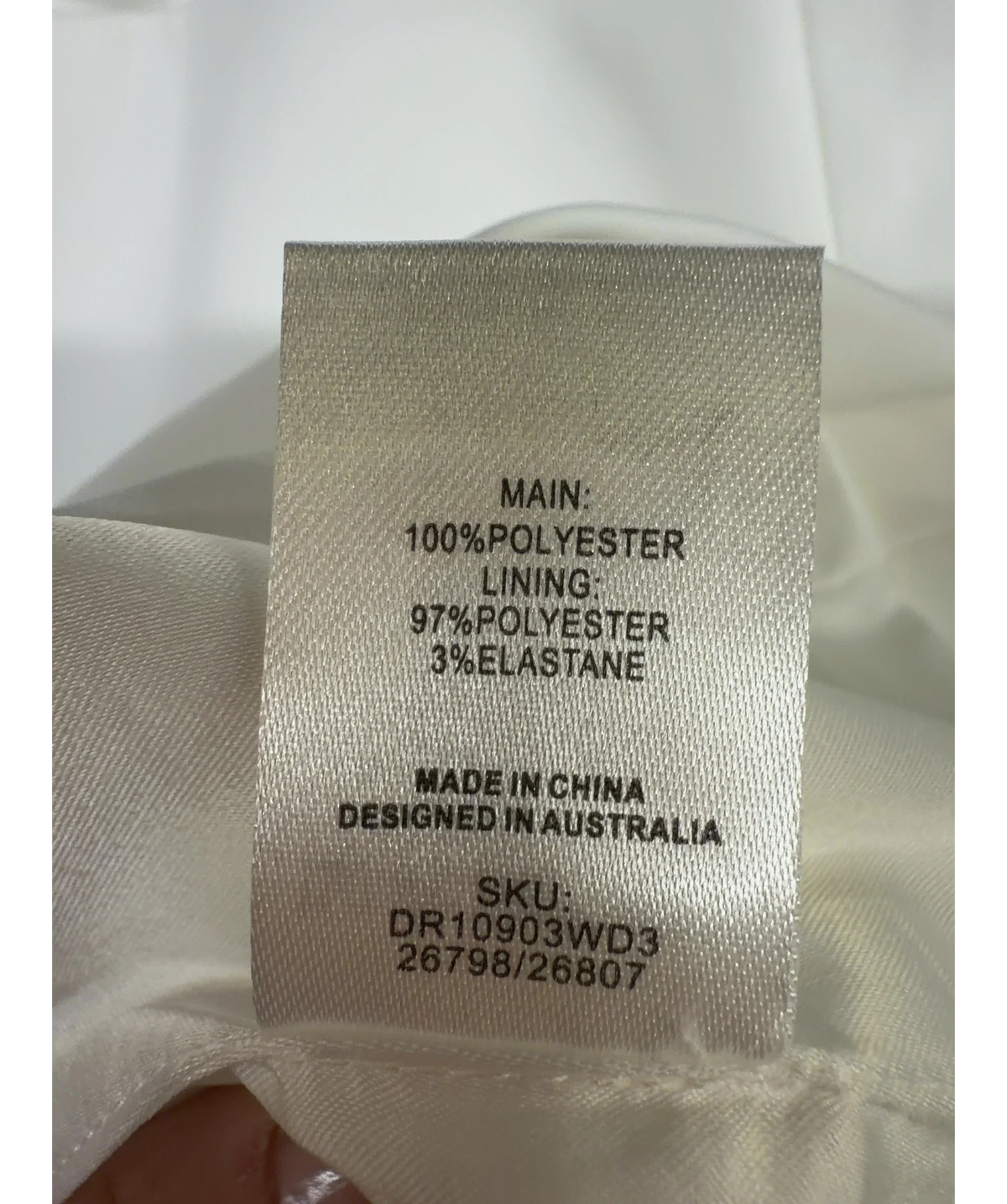 Meshki white Victoria Cut Out Suiting Mini Dress, size UK XS — label