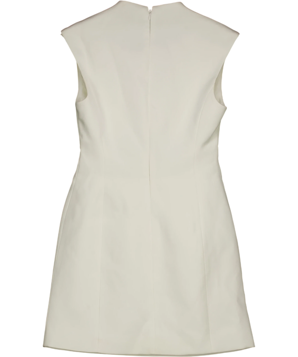 Meshki white Victoria Cut Out Suiting Mini Dress, size UK XS — back