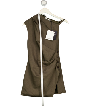 ARRANGE Grey Asymmetric Draped Dress UK 6