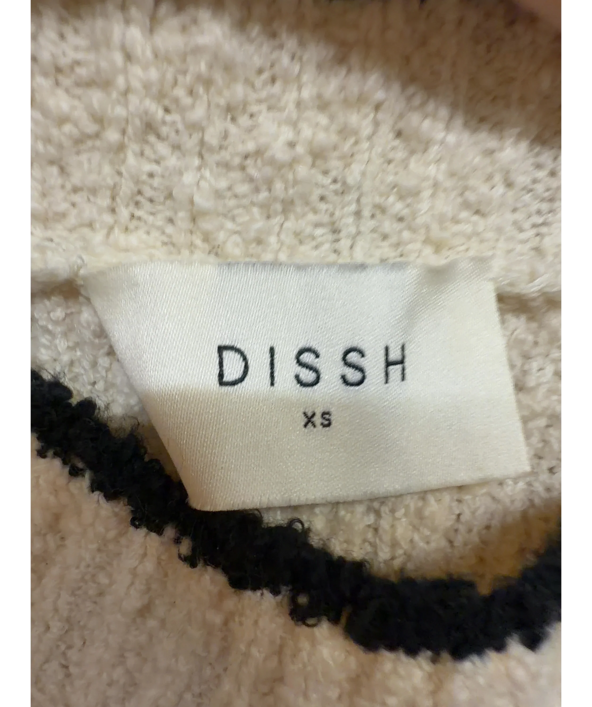 DISSH Cream Colour, size UK XS — detail