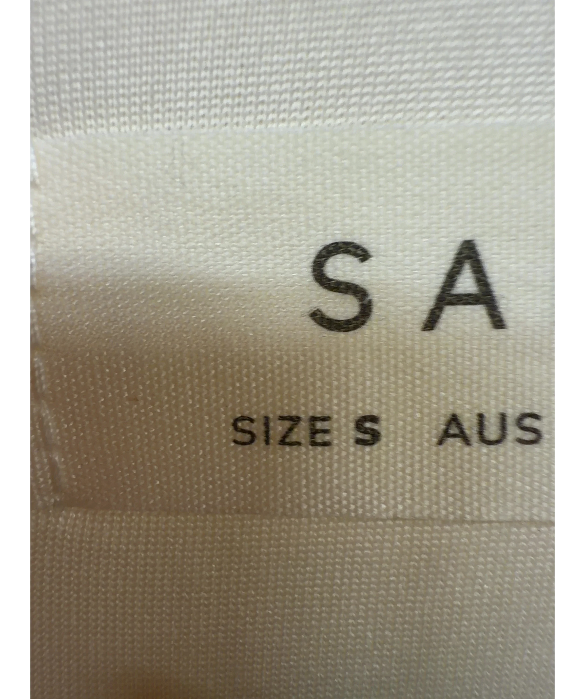 Sabo Cream Hetty, size UK S — care label