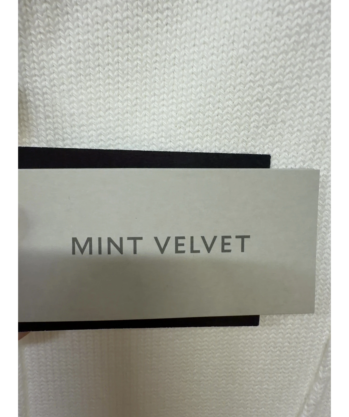Mint Velvet White Cream Cotton Blend Drop Waist Maxi Dress, size UK S — detail