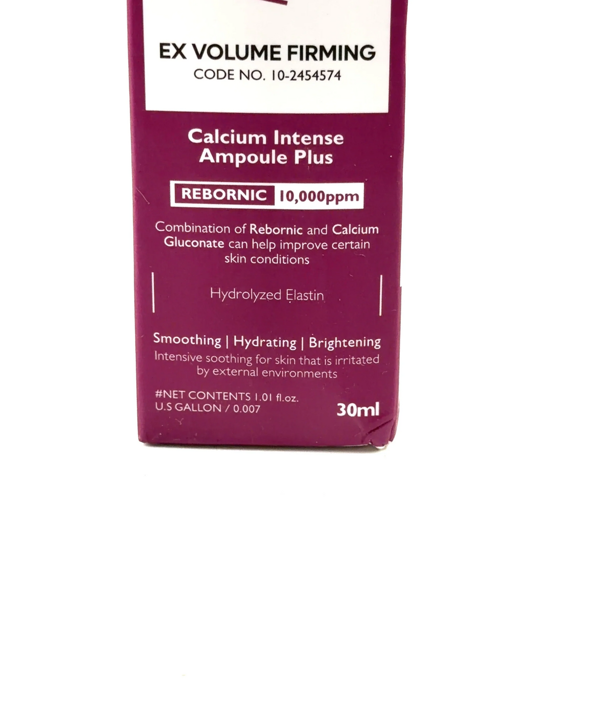 Dr. Melaxin Calcium Intense Ampoule Plus, size 30ml — care label