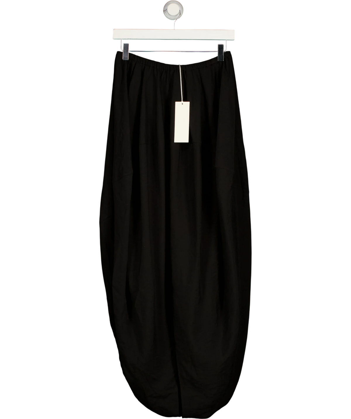 ARKET Black Cocoon-Shaped Skirt, size UK S — front