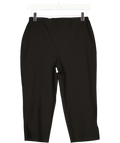 ASOS Black plain pull-on trousers, size UK 8 — front