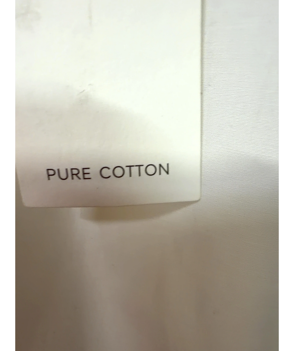 M&S White Pure Cotton Cutwork Detail Midaxi Skirt, size UK 8 — label