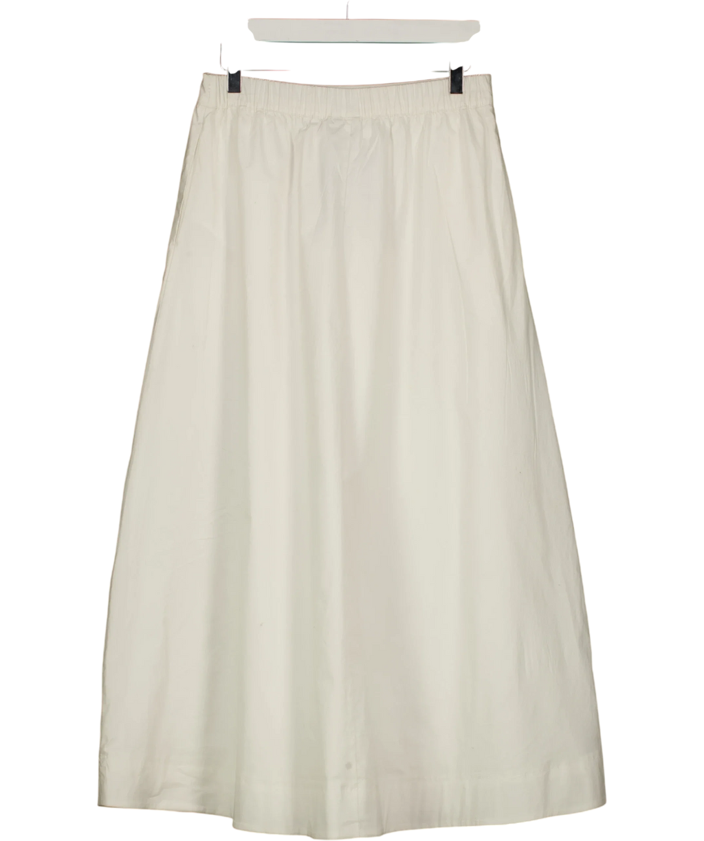 Vero Moda White VMKLEO MW ANKLE SKIRT WVN BTQ, size UK S — back