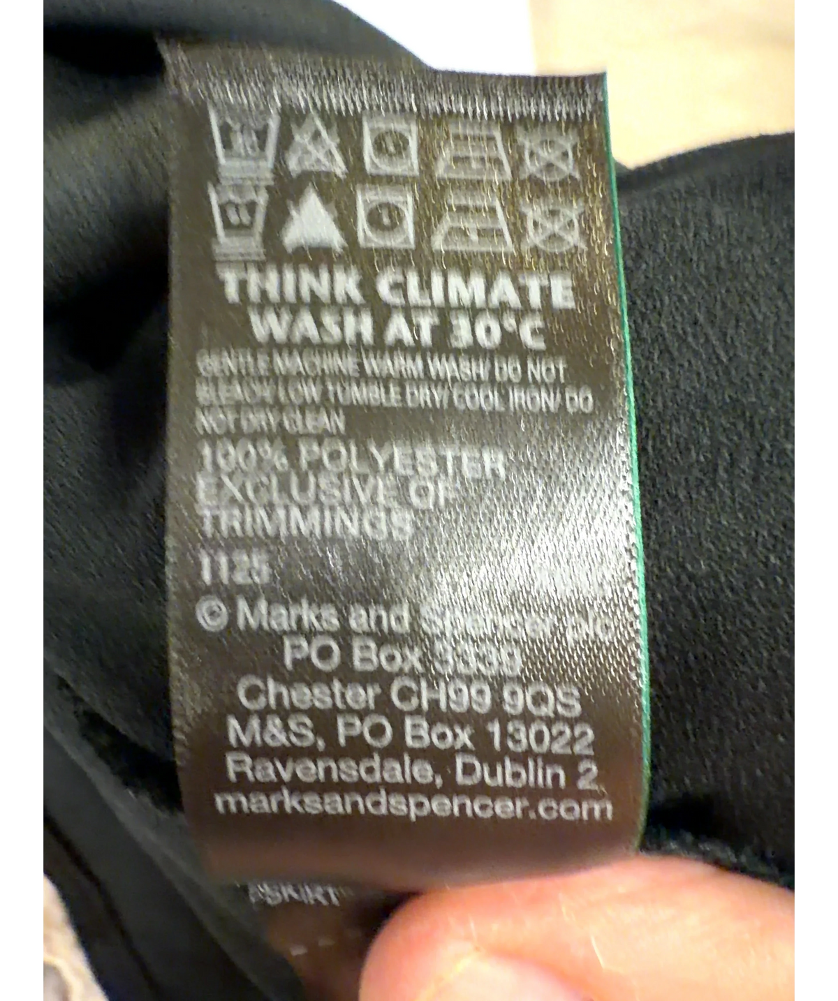 M&S Black Colour, size UK 8 — label