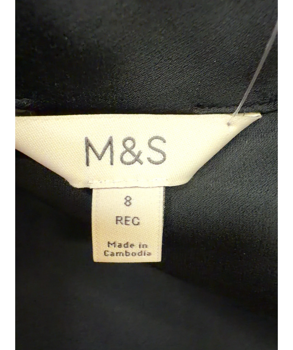 M&S Black Colour, size UK 8 — care label