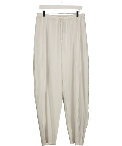 & OTHER STORIES White Wide-Leg Trousers, size UK S — front