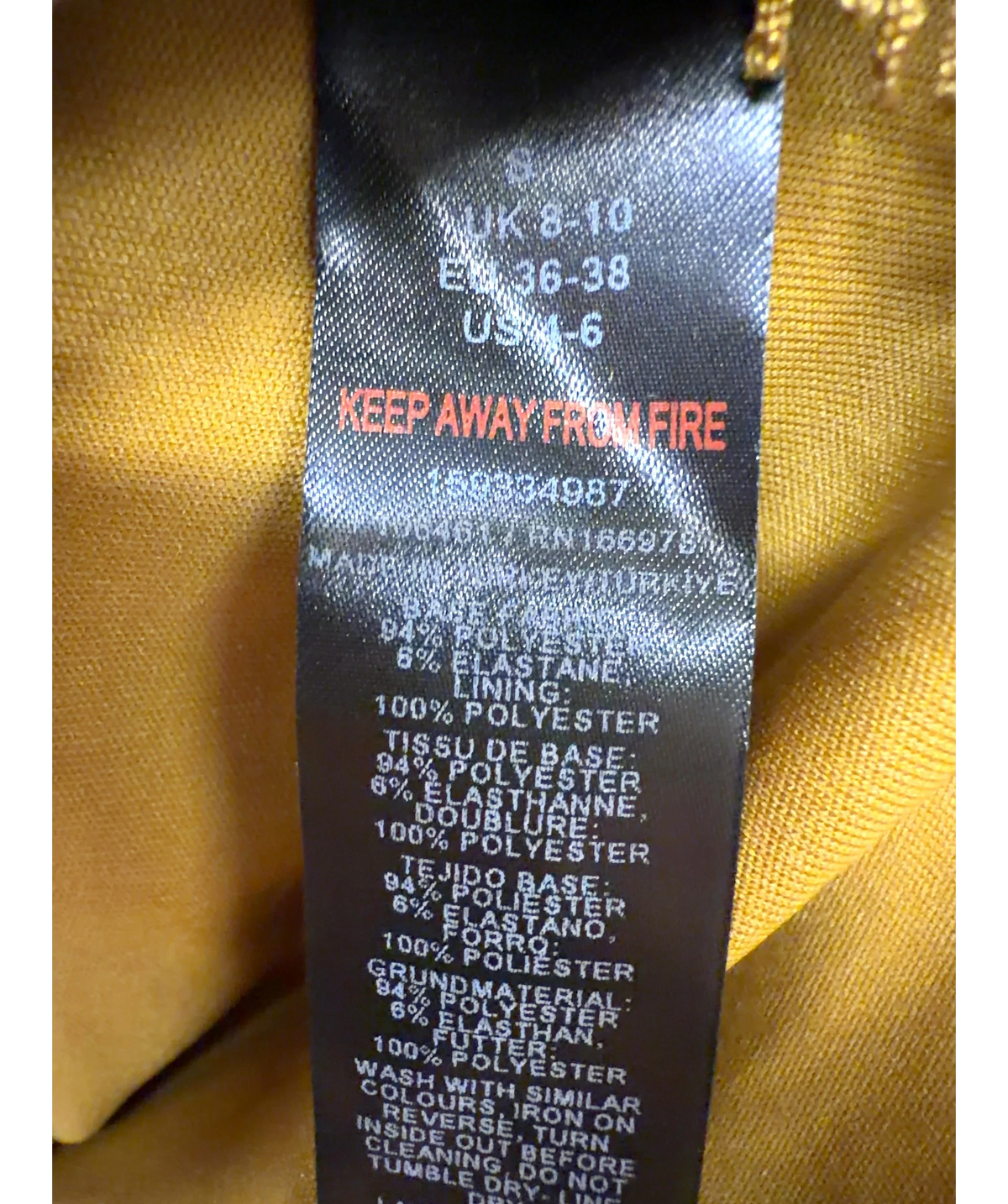 ASOS Green Colour, size UK S — label