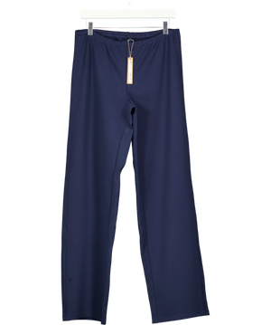 SKIMS Heavyweight Crepe Straight Leg Pant Blue UK S