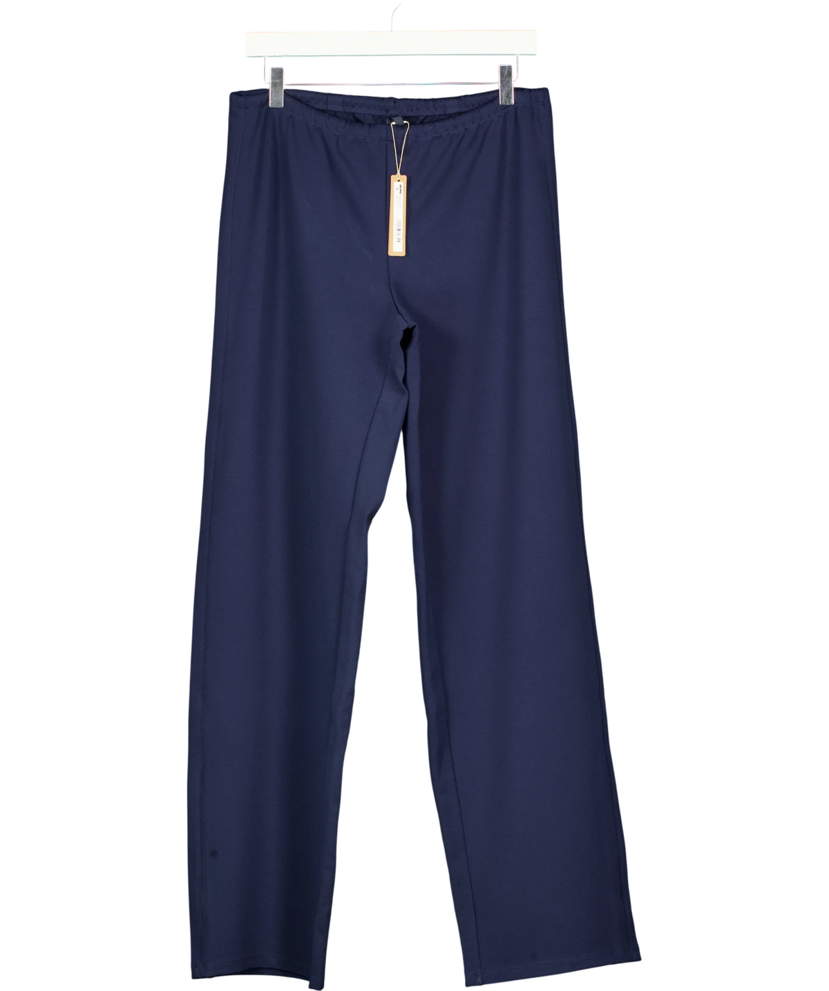 SKIMS navy Heavyweight Crepe Straight Leg Pant, size UK S — front