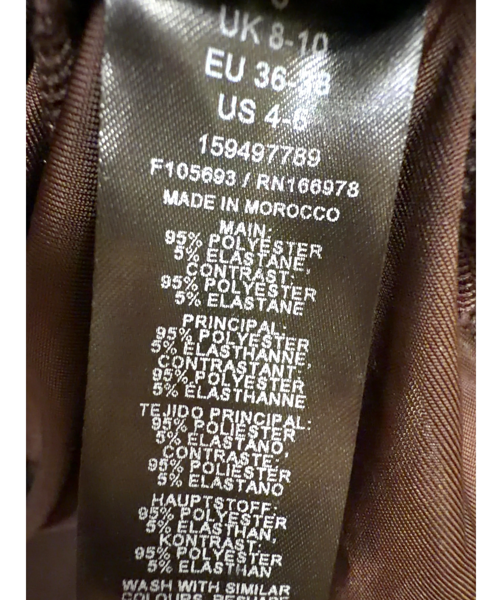 ASOS Brown Colour, size UK 8 — label