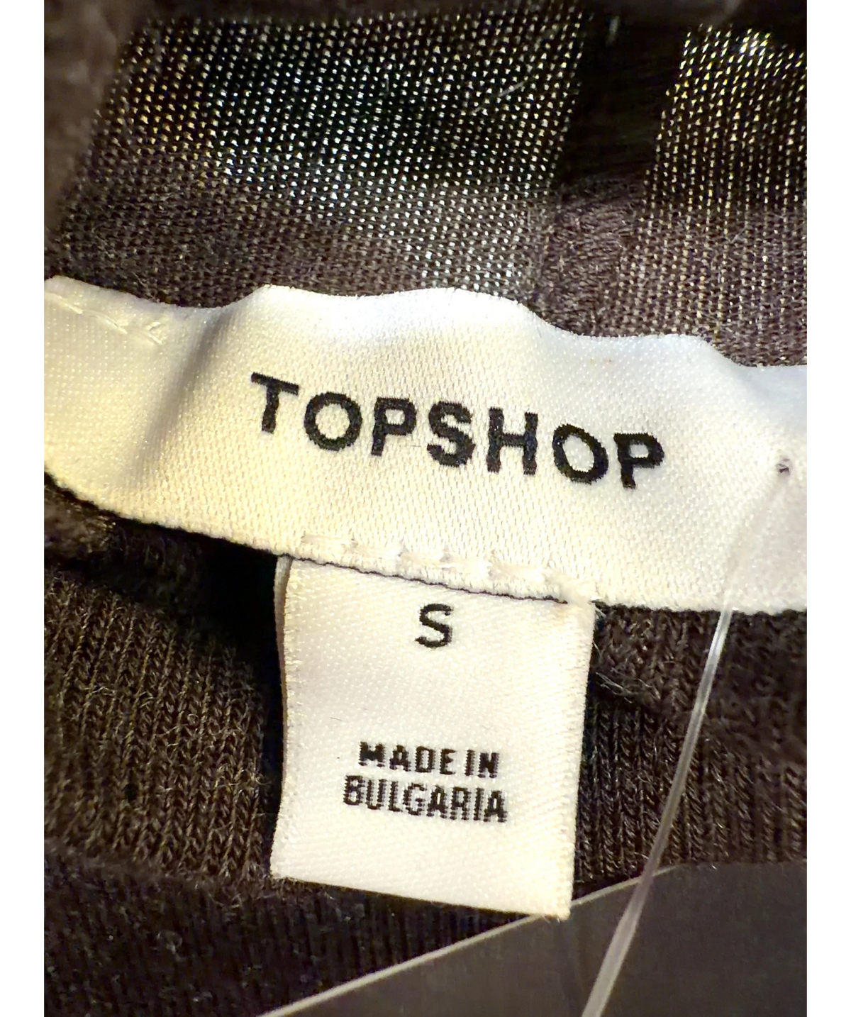 TOPSHOP Brown Colour, size UK S — detail