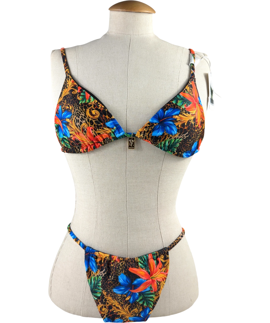 Kotomi Multicoloured Tamson Top and Tamson Bottom, size UK S — front