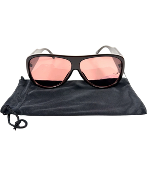 ASOS Oversized Aviator Sunglasses Brown And Pink