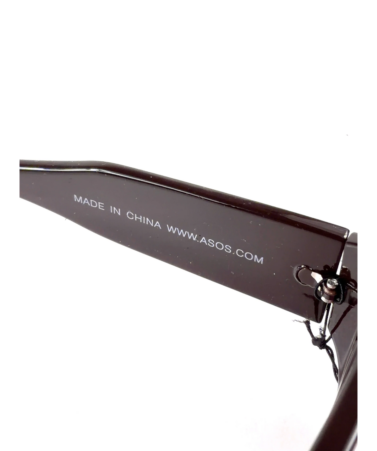ASOS Brown oversized aviator sunglasses — detail
