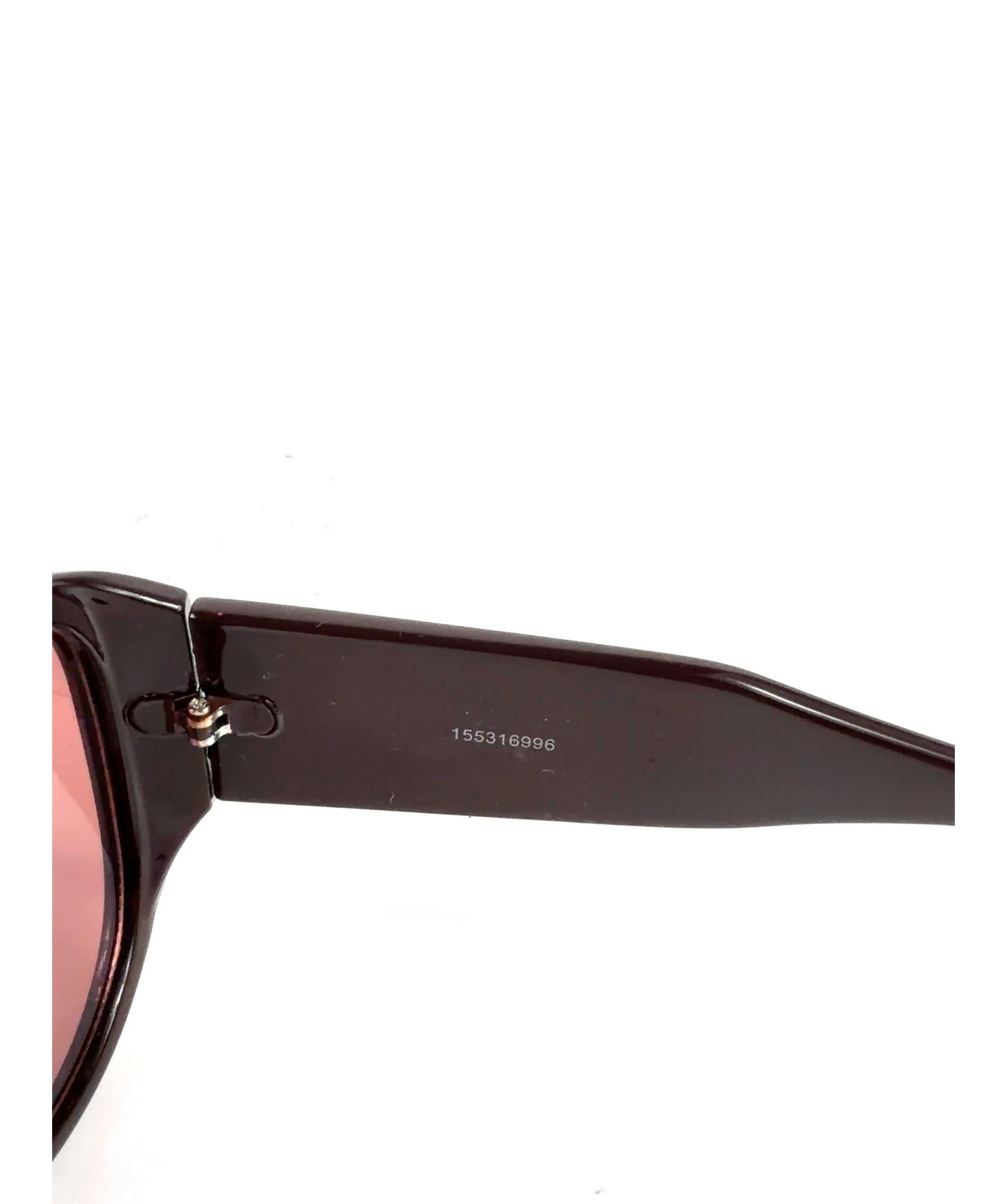 ASOS Brown oversized aviator sunglasses — label