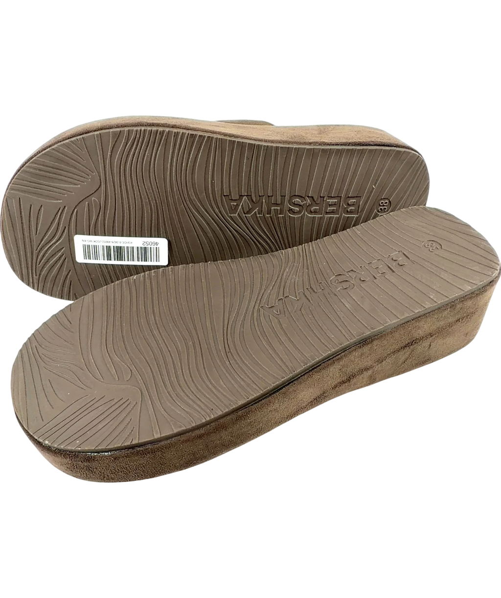 Bershka Brown Thong flatform sandals, size UK 5 EU 38 👠 — view 8