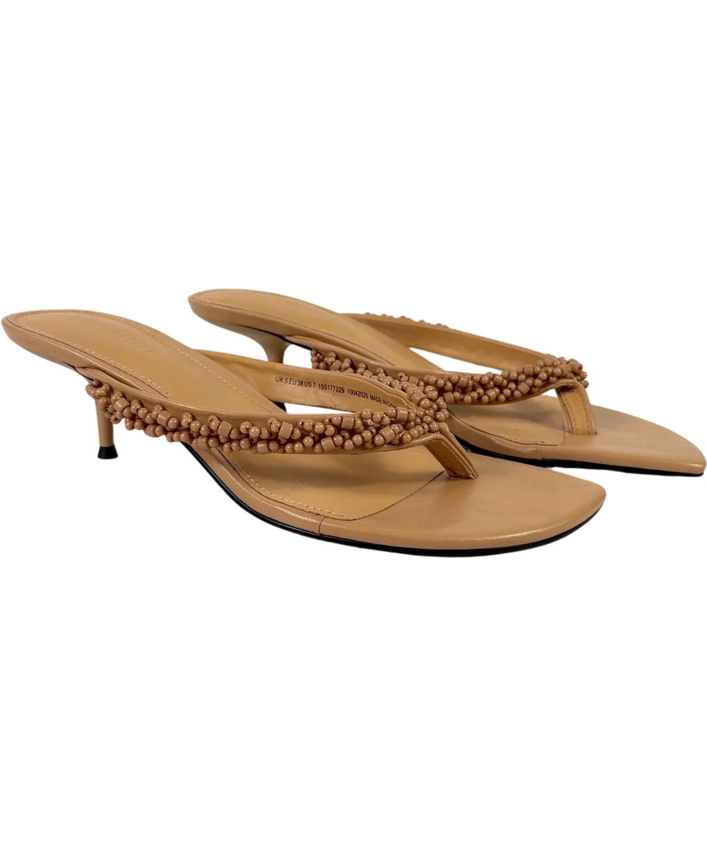 TOPSHOP Beige Colour, size UK 5 EU 38 👠 — front